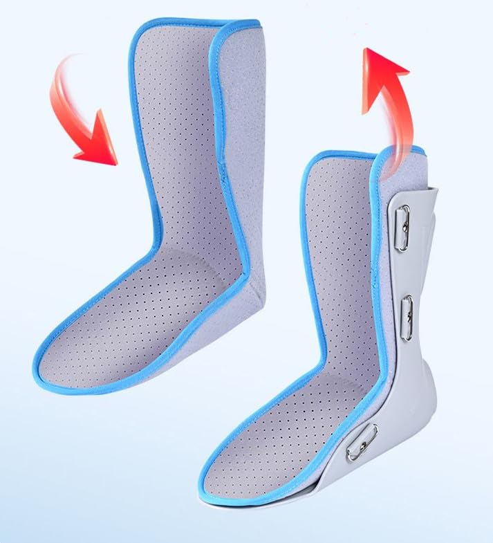 Ankle Foot Orthosis Brace, Walking Boot, Adjustable Support with Straps, Protective Medical Recovery Boot (L, Right) L