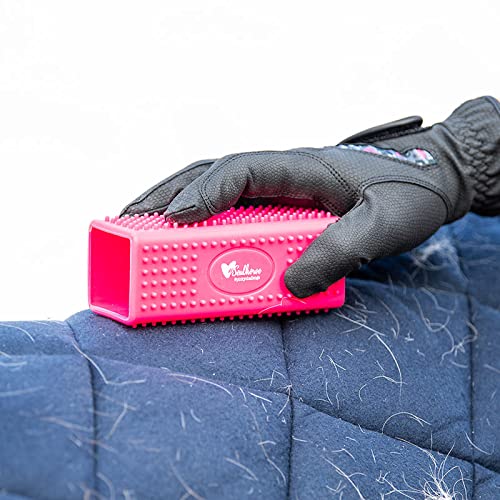 Soulhorse Pet Hair Remover Pinky Silicone Brush for Removing Pet Hair Lint from Dog Horse Cat & Other Pets on Clothes Carpet Car Bed Sofa etc (Cool Gray Glitter) - BeesActive Australia