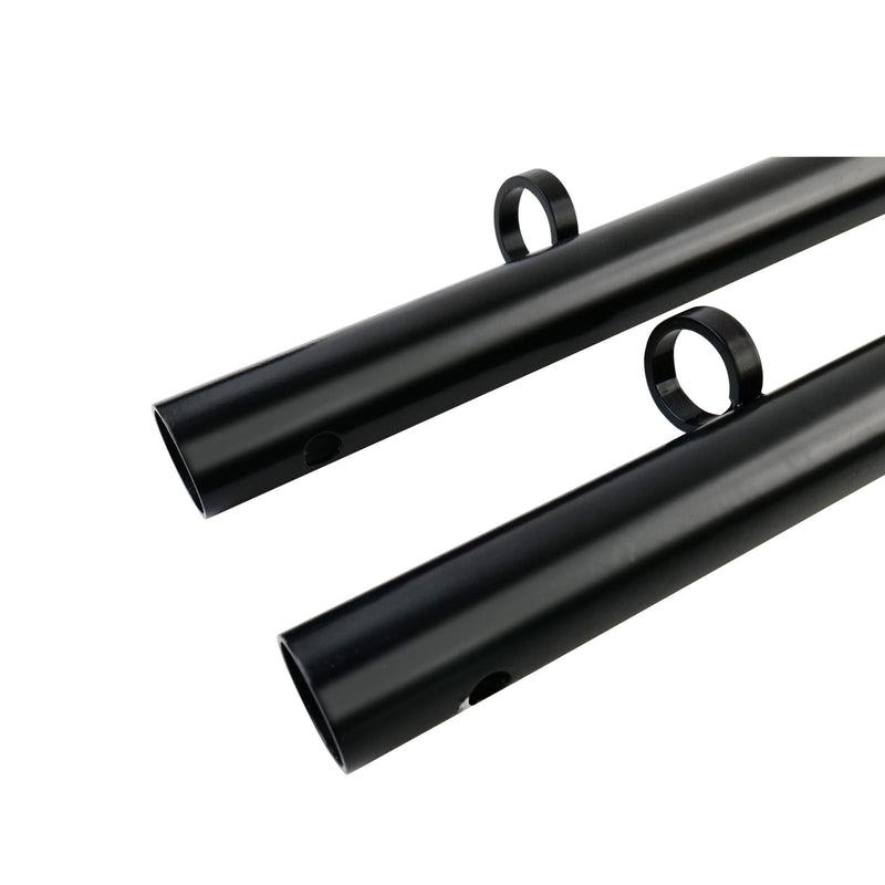 Spreader Bar Silver/Black Adjustable Exercise Stainless Steel Bar, Yoga Training Fitness Gear, Workout Bar,Sports Gym Kit Black