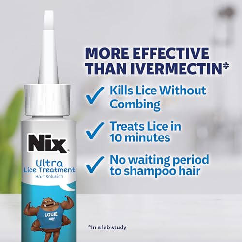 Nix Lice Treatment Hair and Home Kit, Ultra Solution & Home Spray 3 Piece Set