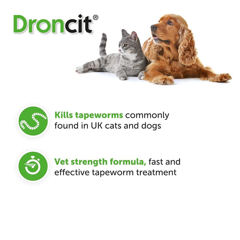 Droncit Tapewormer Tablet For Dogs and Cats (1 Tablet)