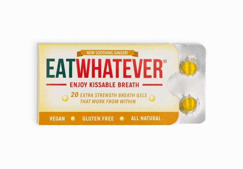 Eatwhatever Ginger Breath Gels All-Natural Gluten-Free Vegan Breath Freshener, 9-Pack Box - BeesActive Australia