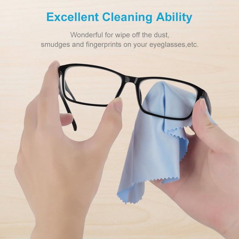 Mcyye 8 PCS Microfiber Cleaning Cloth for Glasses (6"x7"), Premium Eyeglass Cleaning Cloth, Lens Wipes Cloth for Electronics, Glasses, TV Screen, Cell Phone and Laptop, Cleaning the Screens Works Well - BeesActive Australia