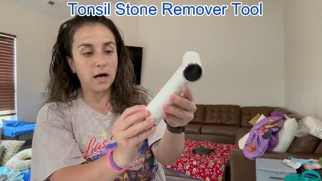 Tonsil Stone Remover Tool with 6-Level Suction for Bad Breath Prevention Dental Care Set – 3Pcs Tartar Scrapers, Plaque Remover & Mirror, 304 Stainless Steel Teeth Cleaning Tools (Black) Black