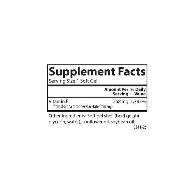 Carlson Labs E-Gems Natural Vitamin E, 400 IU, 60 Softgels (Pack of 2) 60 Count (Pack of 2)
