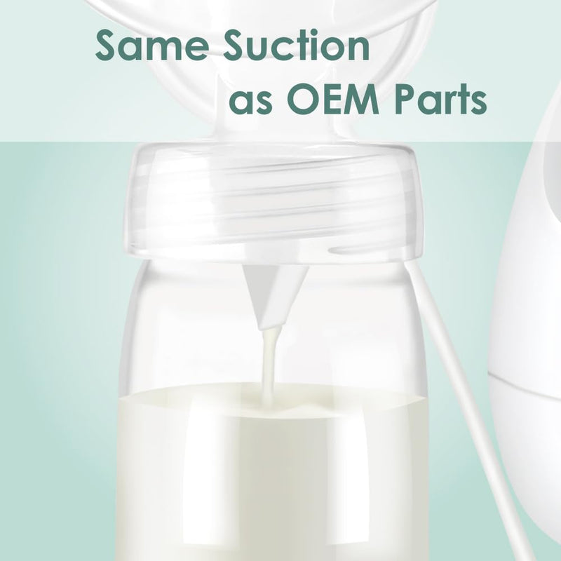 Maymom Pump Parts Compatible with Spectra S1 Spectra S2 Spectra 9 Plus Incl Duckbill Valve Silicone Membrane Spectra Replace Spectra Duckbill Valve S2 Replacement Parts Not Original Spectra Pump Parts White 6 Count (Pack of 1) - BeesActive Australia