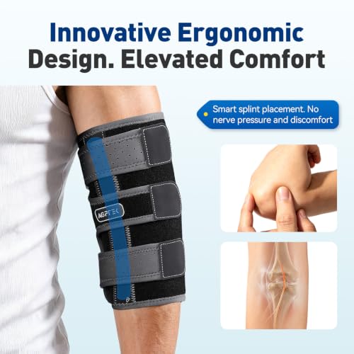 Elbow Brace for Cubital Tunnel & Ulnar Nerve – Night Splint for Sleep, M