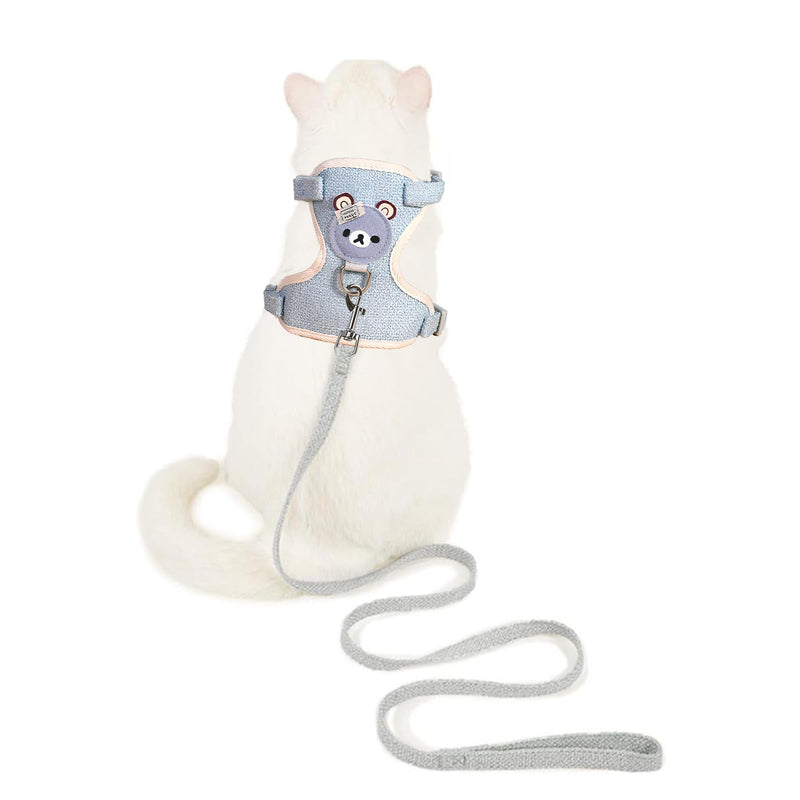 Shengxi Pack of 2 Adjustable Rabbit Leash, Adjustable Cat Harness, Pet Harness, Pet Leash, Adjustable Rabbit Leash for Cats, Rabbits, Dogs, Small Pets (1-4 kg) - BeesActive Australia
