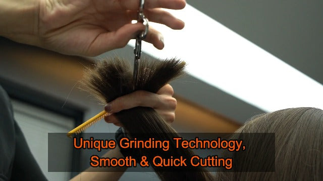 Sirabe HIGH-END Professional Hair Cutting Scissors Shears - Ultra Sharp Blades for Precise Cutting - Barber Shears Haircut Scissors 440C Stainless Steel for Salon Hairstyling & Home Hairdressing Silver