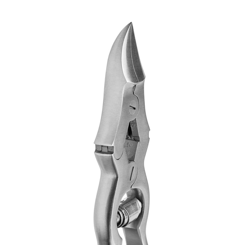 High Carbon Steel Professional Nail Clippers for Seniors & Podiatrist Toenail Clippers | Hammer Forged to Trim Thick or Hard Toenails | Heavy Duty Toenail Clippers for Thick Toenails (Silver) Silver