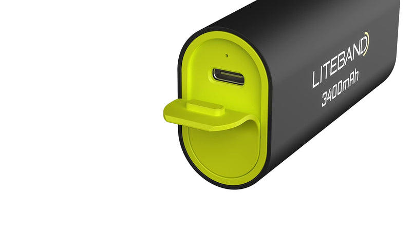 Liteband Yellow 3400 mAh Back-up Battery ACTIV and PRO Series Headlamps