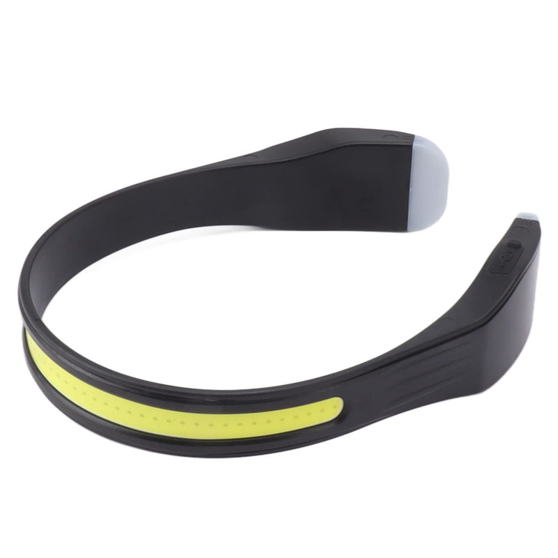 COB Headlamp Rechargeable LED Torch 2000lm Lightweight 4 Modes, for Running Camping Emergency, Black