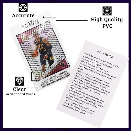 Sports Card Grading Kit,Card Grading Centering Tool Set,LED Magnifying Table Lamp,High Intensity Magnifying Loupe, Microfiber Cloth,Gloves,Soft Sleeves,Card Holders,Batteries