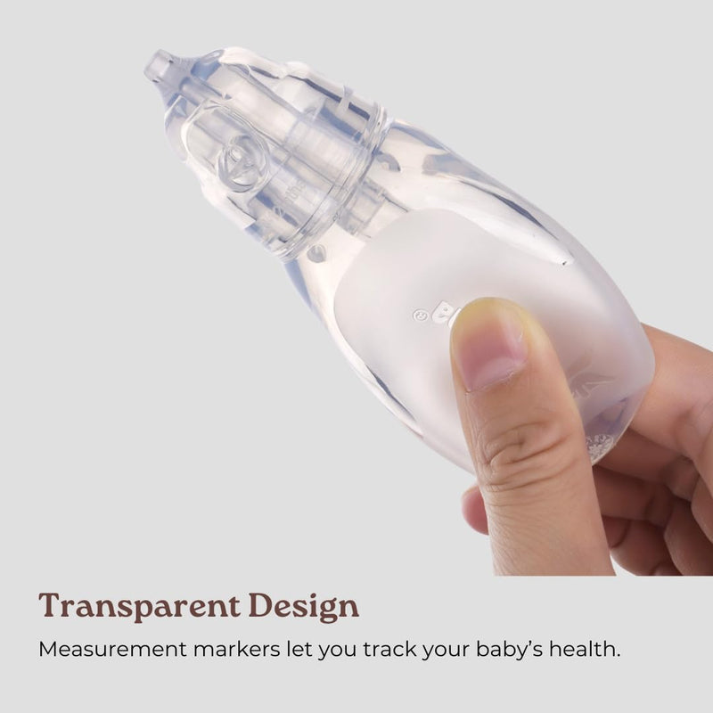 Haakaa Penguin Nasal Aspirator for Baby – Blocked Nose Relief: Works by Suction – BPA, PVC & Phthalate-Free – Food-Grade Silicone – Easy-to-Clean – Fluid Measurement - BeesActive Australia