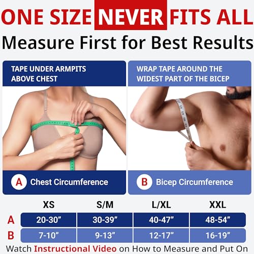 Shoulder Brace for Women & Men | Support for Torn Rotator Cuff & Other Shoulder Injury - Ac Joint, Dislocated, Separated, Frozen Shoulder | Neoprene Compression Wrap | by FIGHTECH (BLK, S-M) Black Small/Medium