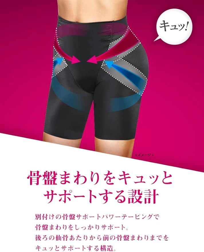 Pelvic Correction Butt Lifting Girdle MediQtto Pelvic Support Black L - BeesActive Australia