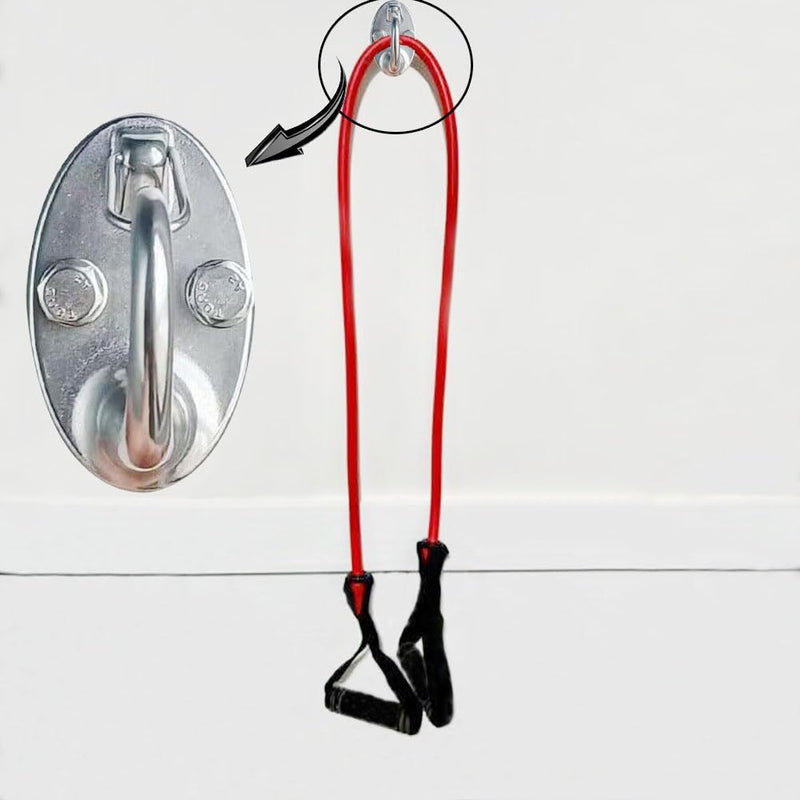 2 Packs Heavy Duty Resistance Band Wall Anchor Black Workout Wall Mount Anchor for Home Gym Strength Training Physical Exercise 1000 Lbs - BeesActive Australia