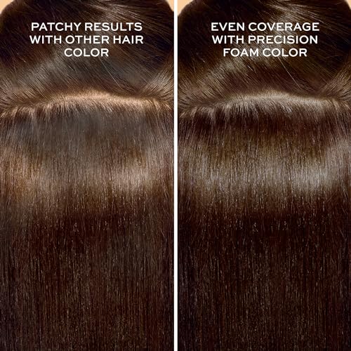 John Frieda Precision Foam Colour, Medium Natural Brown 5N, Full-coverage Hair Color Kit, Anti-Fade Gray Coverage, Deep Color Saturation Hair Dye, Pack of 2 Grey,Brown 1 Count (Pack of 2)