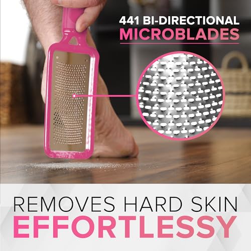 NYK1 RUSTPROOF Foot File Callus Remover for Feet | Pink Pink Megafile