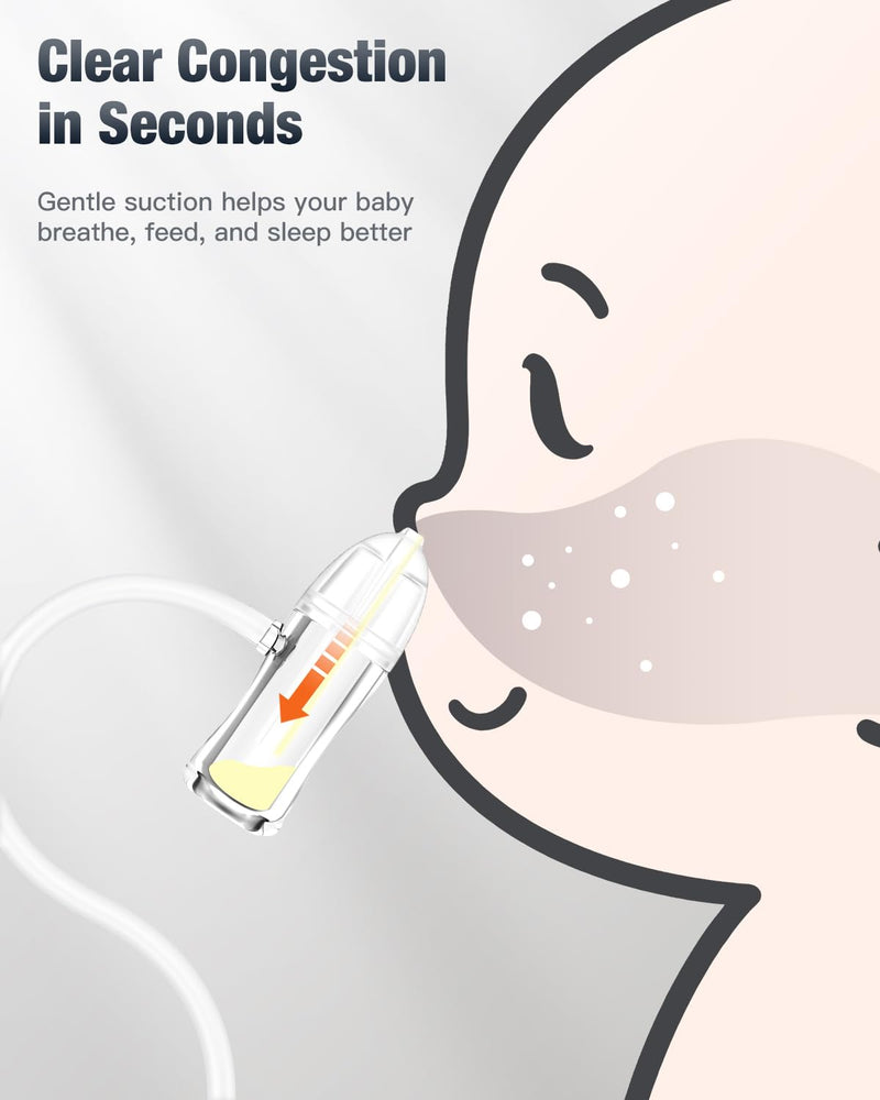 Baby Nasal Aspirator Manual Nose Sucker for Newborn & Infant, Manual Pump Silicone Snot Cleaner, Baby Registry Must Haves Newborn Essentials - BeesActive Australia