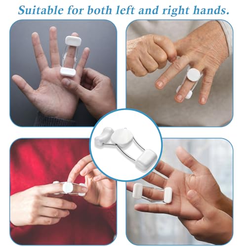TrelaCo Spring Finger Extension Splint Small White Finger Straightener