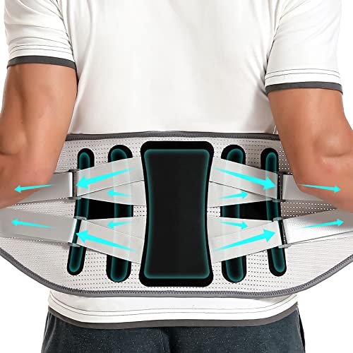 Lightweight Back Brace for Women/Men, Sports Protect Support Belt Black 3XL