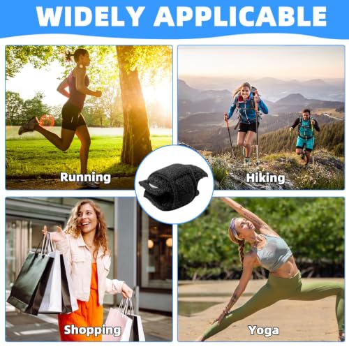 4PCS Hammer Toe Straightener, Toe Splints for Straightening, Hammer Toe Corrector for Women, Hammertoe Straightener with 2 Aluminum Plate, Toe Straighteners for Curled Toes, for Walking& Rest(Black) Black 4