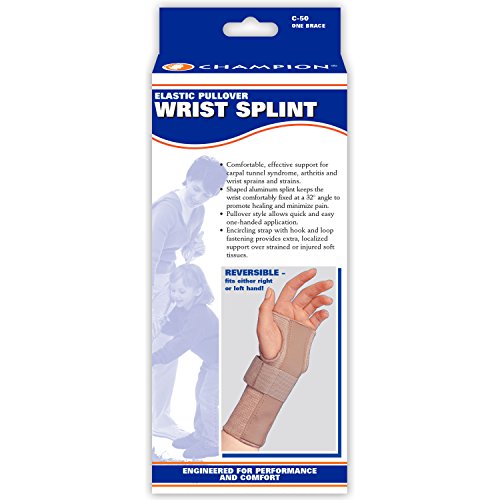 CHAMPION Wrist Splint Pullover Reversible Elastic Knit, Beige (Reversible), Small Beige (Reversible)