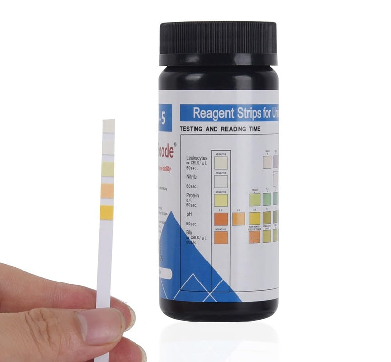 Rapid Urine Test Strips 5 Parameters, UTI Test Strips/Urinary Tract Infection Test Strips- 100 Count
