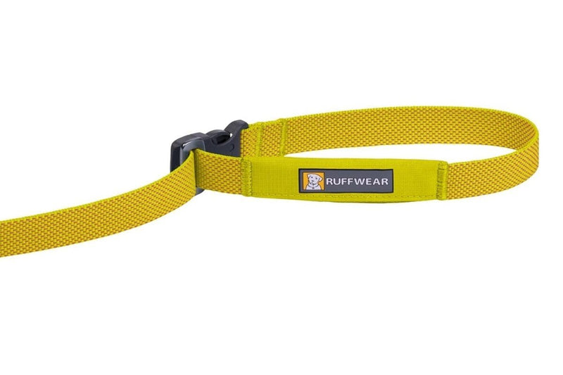 Ruffwear, Flagline Dog Leash, Lightweight Hands‑Free 6.5 ft Lead, Adjustable Waist‑Worn or Handheld, Lockable Swivel Crux Clip, Low‑Profile Pick‑Up Bag Stash Pocket, Lichen Green