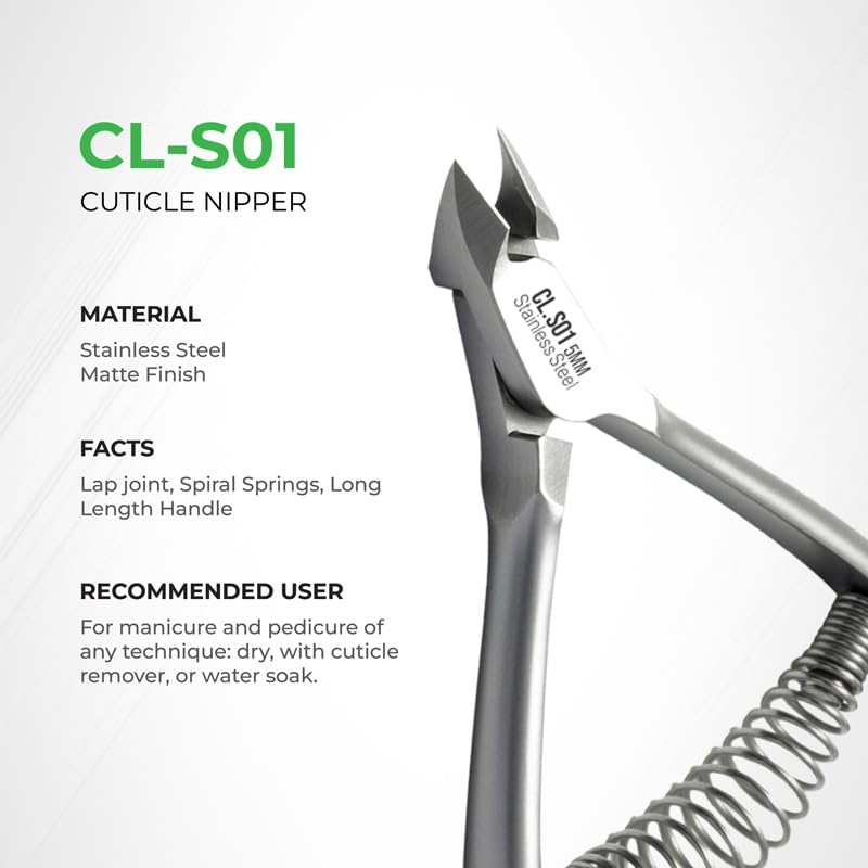NGHIA Professional Cuticle Nipper CL-S01 | Stainless Steel| Salon Quality & Surgical Grade | Precision Cuticle Trimmer - BeesActive Australia