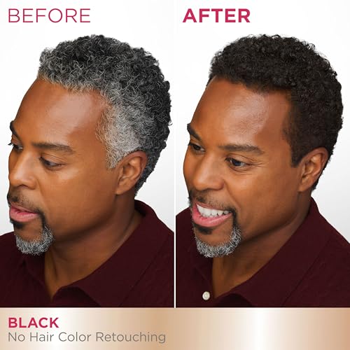 Garnier Color Sensation Root Retouch, Demi Permanent Hair Dye for Roots with 100% Gray Coverage and No Ammonia, Black Hair Dye 1.0, Pack of 6 (Packaging May Vary)