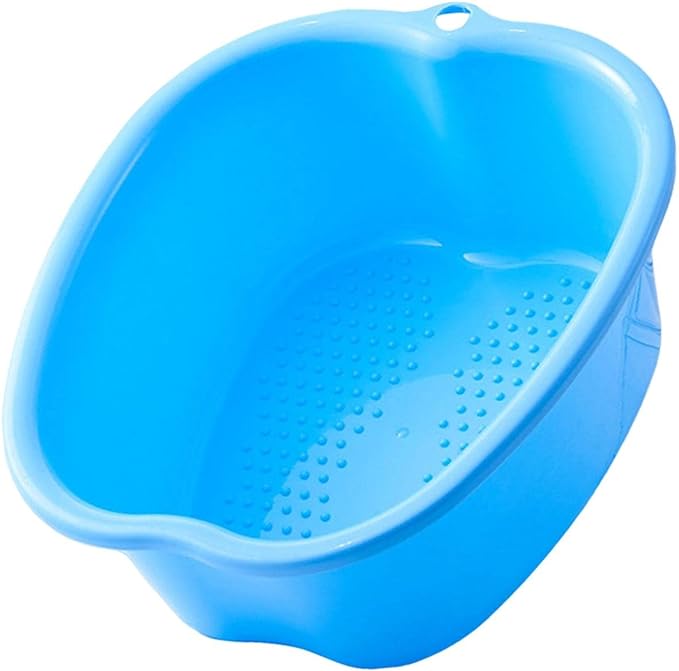 Milageto Foot Bath Foot Bathtub Sturdy Durable Portable Plastic Foot Bath Bucket Large Foot Massage Foot Bath Foot Bath SPA Basin for Home Foot Spa, Blue - BeesActive Australia