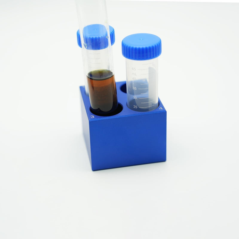 1 Pcs Aluminum Cooler Cooling Block PCR Test Tube Racks, Hole Diameter 29mm 4 Wells for 50ml Centrifuge Tubes 29mm-50mL - BeesActive Australia