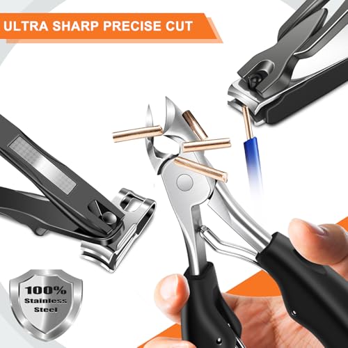 Toenail Clippers for Men Seniors Thick Ingrown Toenails 6PCS Professional