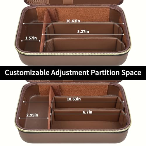 Barber Case for Hair Clippers, for Wahl, for Ufree and for Andis, Case Only brown
