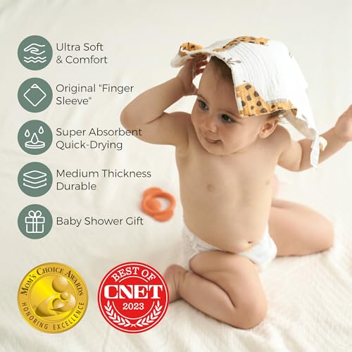 Momcozy Baby Tongue Cleaner Gauze & Soft Absorbent Baby Washcloths