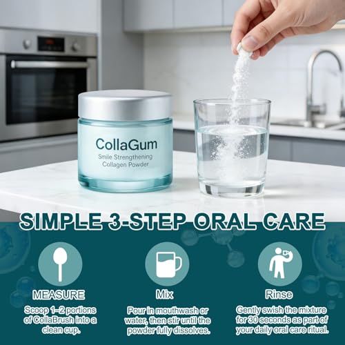 Hydroxyapatite Toothpaste Care Powder Protect Gum for Teeth, Collagen Tooth Powder, Collagen Toothpaste Care Powder Protect Gum, Natural Oral Care Formula, Fluoride-Free, (50g)