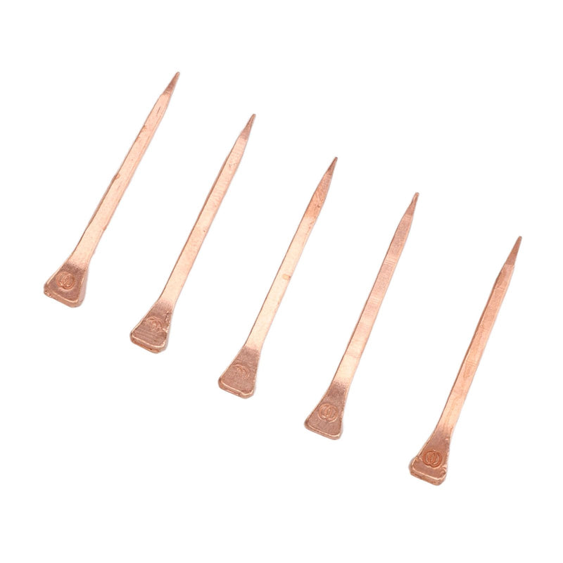 250Pcs Horseshoe Nails, Solid Pure Copper Equestrian Riding Equipment Horseshoe Tools for Horse Racing Training (47.5mm E4) 47.5mm E4 - BeesActive Australia