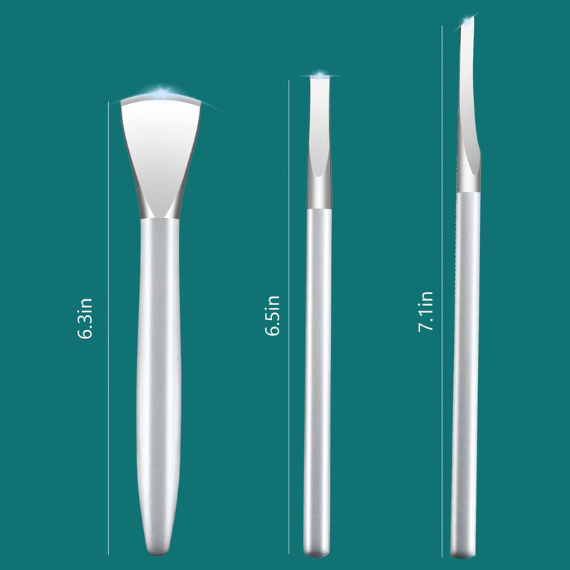 Ingrown Toenail Removal Kit, Pedicure Tools Kit Professional Knife Set Stainless Steel Ingrown Toenail Tool Foot Care Tools Nail Cuticle Remover (3 Pcs Set) 3 Pcs Set