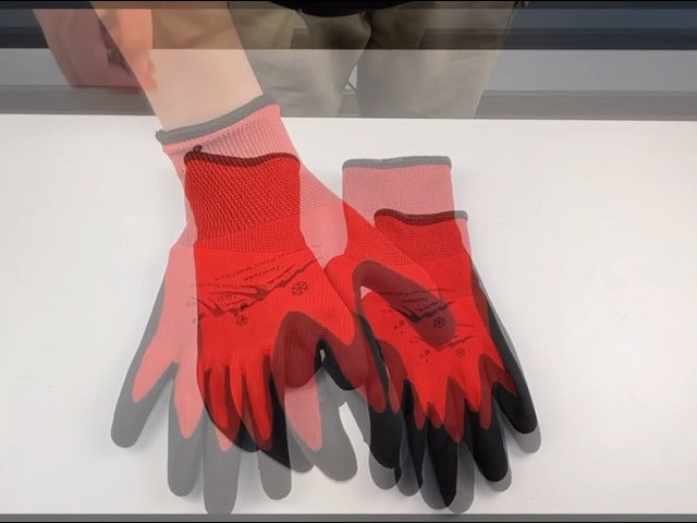 Winter Work Gloves Thermal Insulated Work Gloves Freezer Gloves Waterproof Foam Latex Coated Gloves for Men Women 4 Large