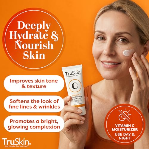 TruSkin Vitamin C Face Cream - Brightening Daily Moisturizer, 4 fl oz 4 Fl Oz (Pack of 1)