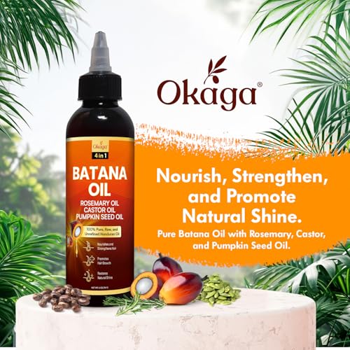 Batana Oil for Hair Growth, 100% Pure Unrefined Honduran, Rosemary, 5 oz 5 Count (Pack of 1)