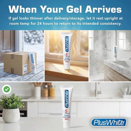 Plus White Speed Whitening Gel - Works in 5 Minutes - Professional Teeth Whitening w/Dentist Approved Ingredient (Pack of 3) 2 Ounce (Pack of 3)