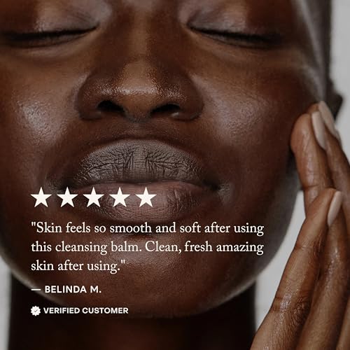 True Botanicals Ginger Turmeric Cleansing Balm | Natural Hydrating Facial Cleanser + Makeup Remover for Dry & Sensitive Skin | Nourishing Oil Cleanser with Ceramides & Antioxidants | Vegan | 3.4 fl oz