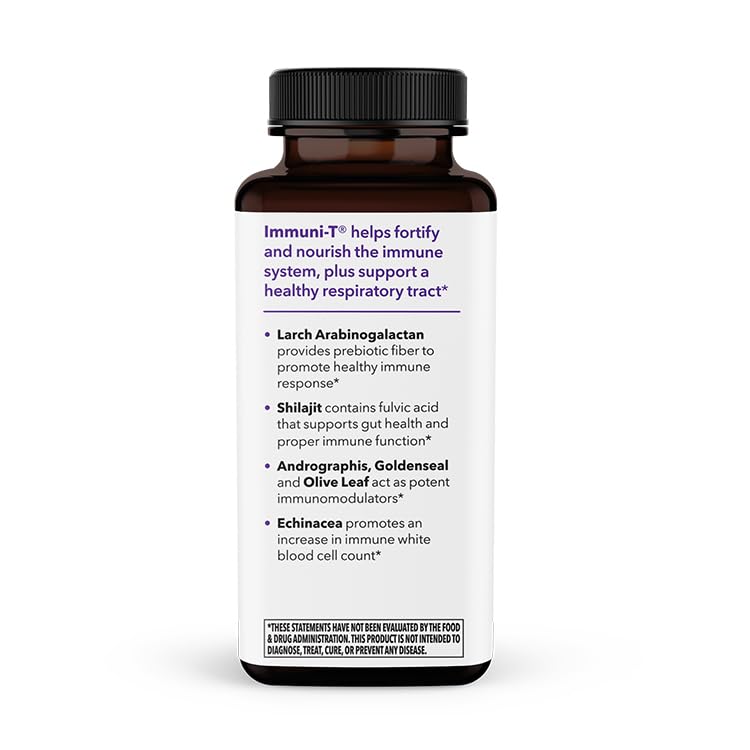 LifeSeasons Immuni-T - Immune Support Supplement - Immunity System Booster - Natural Cold & Flu Relief - Elderberry, Echinacea, Andrographis, Arabinogalactans & Olive Leaf - 90 Capsules