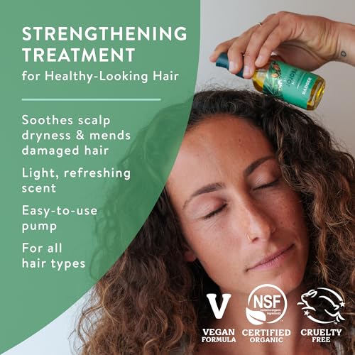 Badger Organic Jojoba Hair Oil, Scalp Treatment, 2 fl oz Jojoba Oil