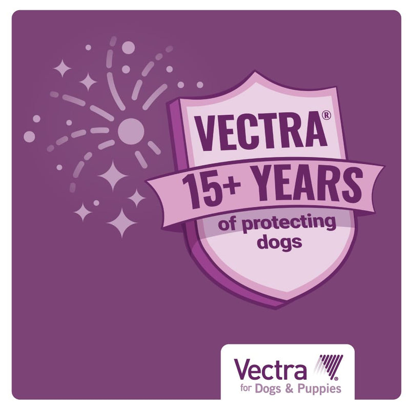 Vectra® for Dogs & Puppies Flea Treatment & Prevention for Small Dogs (11 – 20 lbs.) 3-Month Supply 3 Pack