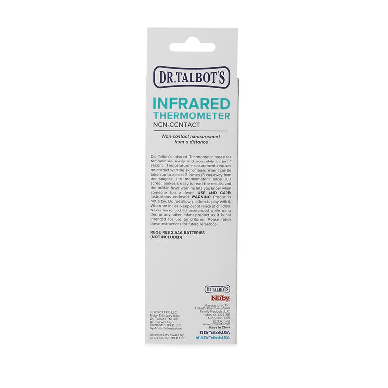 Dr. Talbot's Non-Contact Infrared Thermometer with Led Screen, White Modern White