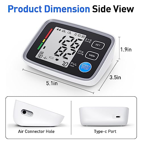 Automatic Upper Arm Blood Pressure Monitor 2 Cuff Sizes 1 monitor + 2 cuff sizes